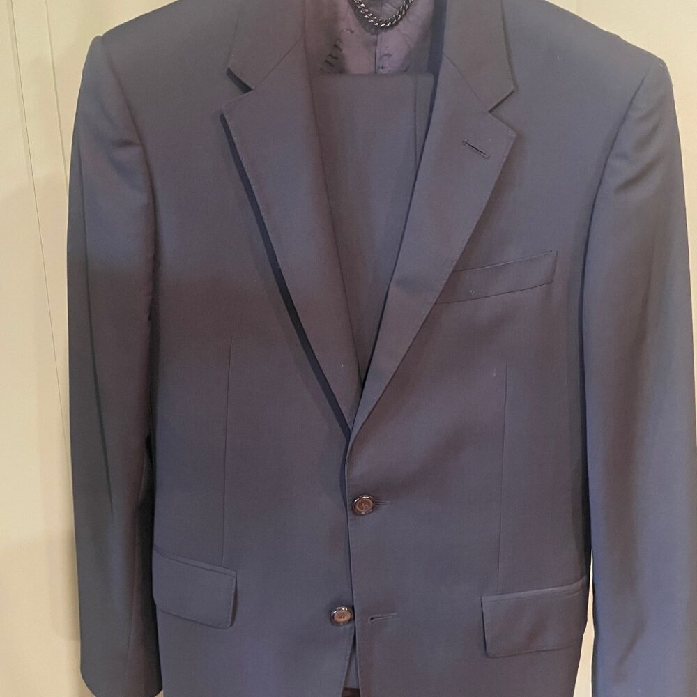 Burberry Men's Two-piece Wool Suit - Navy